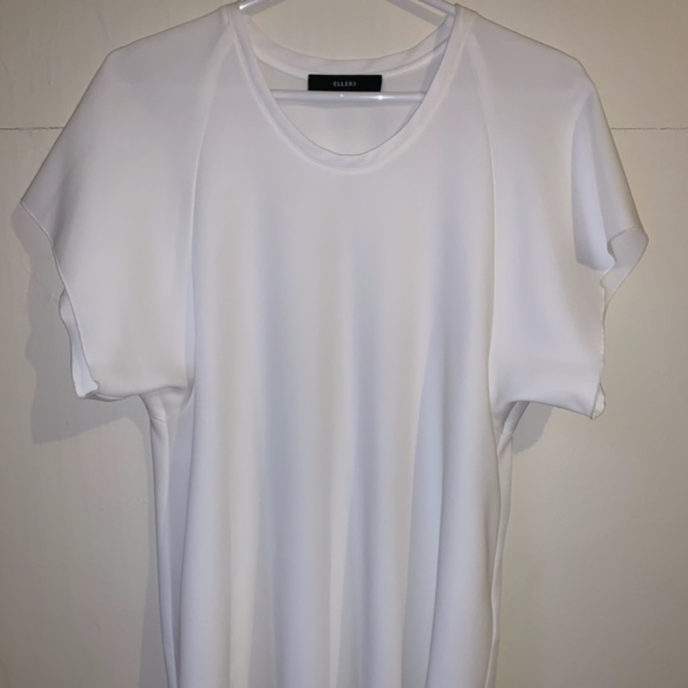 NEW Ellery Ivory Escapade Classic Ragan Tunic Tee